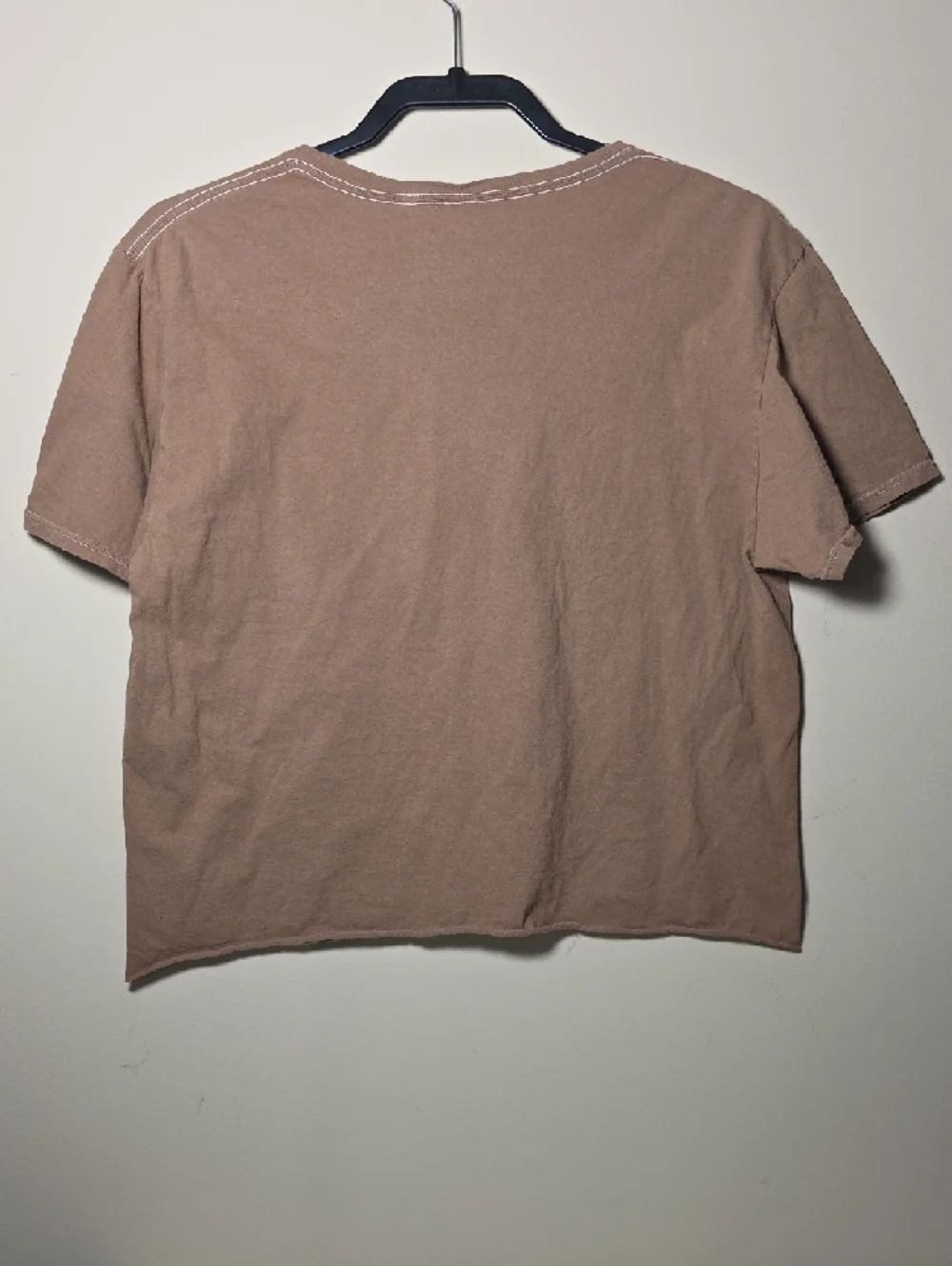 Fifth Sun Butterfly Floral Graphic Crop Top Brown Cottagecore Boho Large - Picture 5 of 6